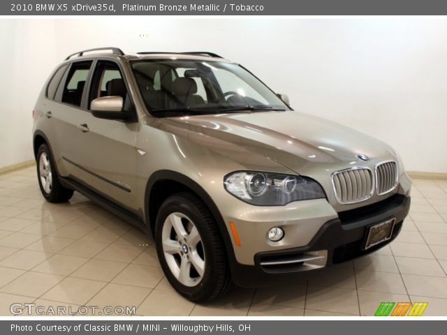 2010 BMW X5 xDrive35d in Platinum Bronze Metallic