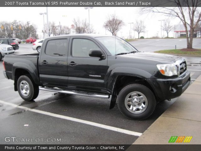 2007 Toyota Tacoma V6 SR5 PreRunner Double Cab in Black Sand Pearl