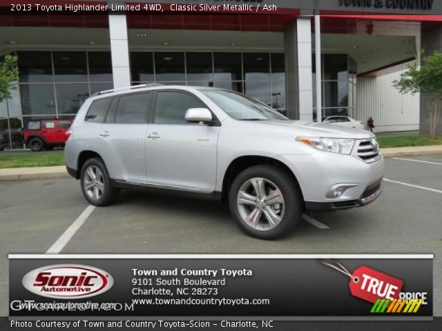 2013 Toyota Highlander Limited 4WD in Classic Silver Metallic