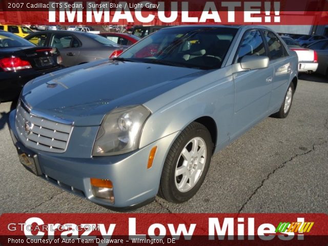 2007 Cadillac CTS Sedan in Sunset Blue