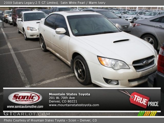 2009 Subaru Legacy 2.5 GT Limited in Satin White Pearl