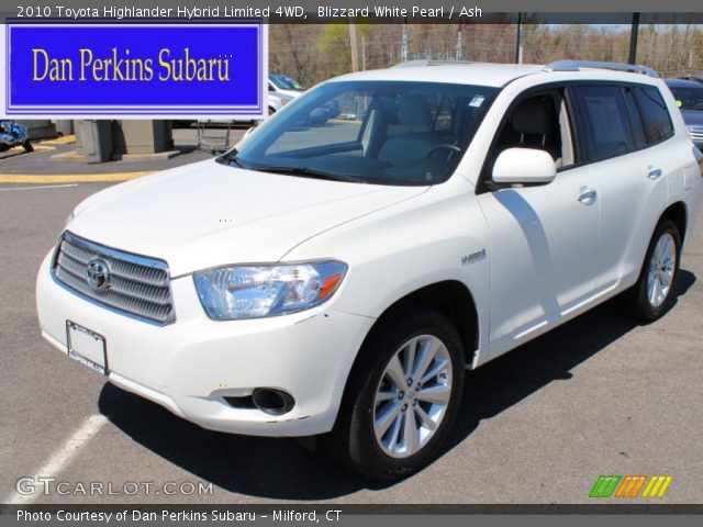 2010 Toyota Highlander Hybrid Limited 4WD in Blizzard White Pearl