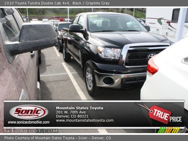 2010 Toyota Tundra Double Cab 4x4 in Black