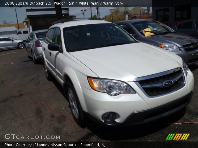 2008 Subaru Outback 2.5i Wagon in Satin White Pearl