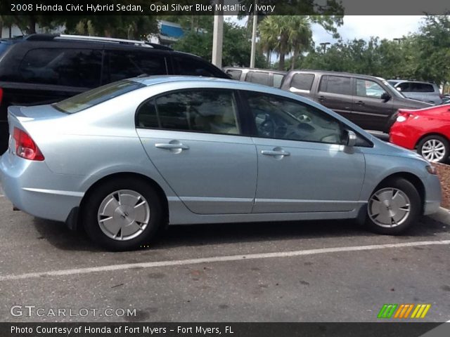 2008 Honda Civic Hybrid Sedan in Opal Silver Blue Metallic