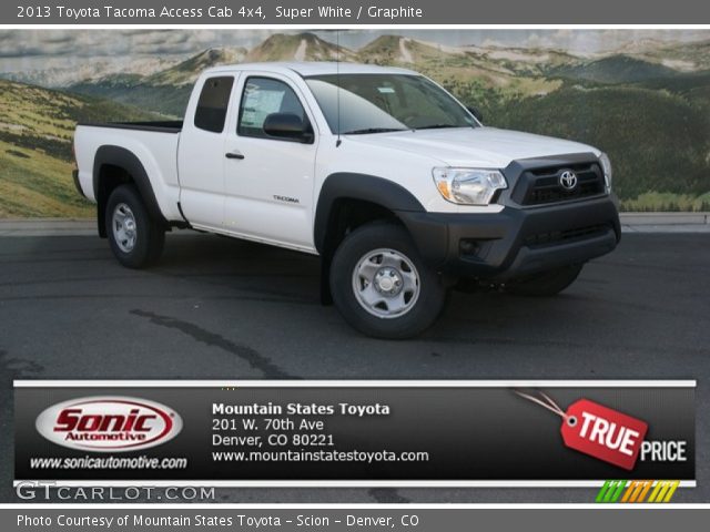 2013 Toyota Tacoma Access Cab 4x4 in Super White