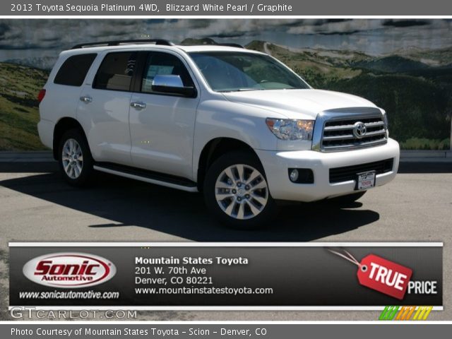 2013 Toyota Sequoia Platinum 4WD in Blizzard White Pearl