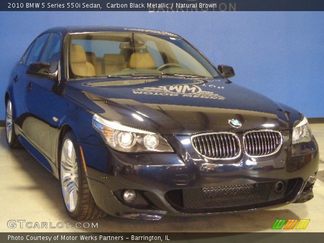 2010 BMW 5 Series 550i Sedan in Carbon Black Metallic