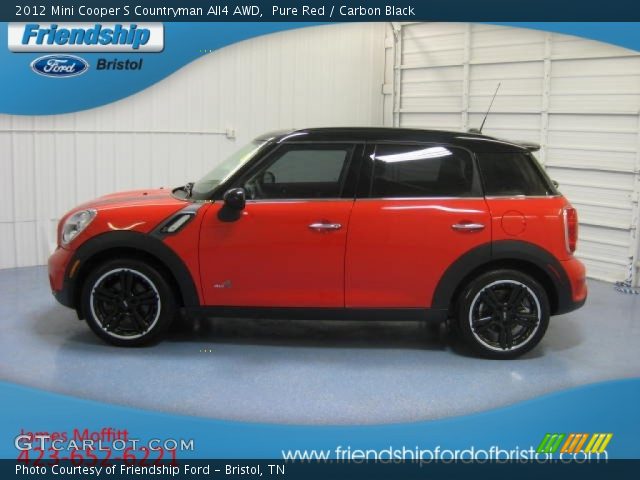 2012 Mini Cooper S Countryman All4 AWD in Pure Red