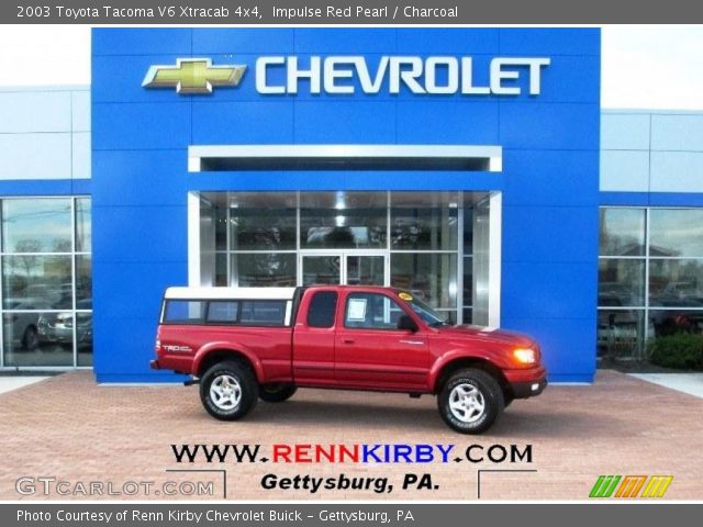 2003 Toyota Tacoma V6 Xtracab 4x4 in Impulse Red Pearl