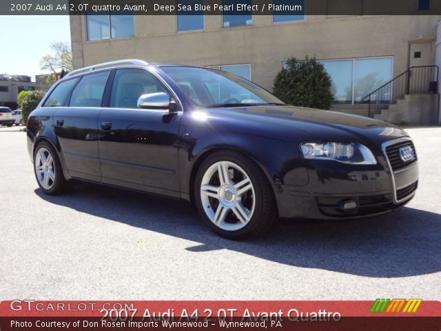 2007 Audi A4 2.0T quattro Avant in Deep Sea Blue Pearl Effect