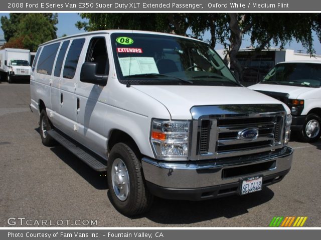 2008 Ford E Series Van E350 Super Duty XLT Extended Passenger in Oxford White
