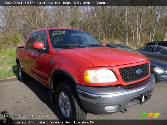 2002 Ford F150 FX4 SuperCrew 4x4 in Bright Red