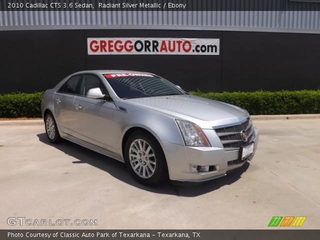 2010 Cadillac CTS 3.6 Sedan in Radiant Silver Metallic