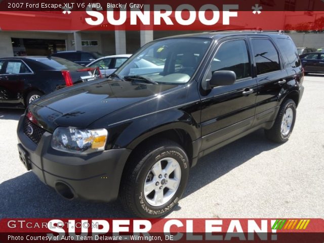 2007 Ford Escape XLT V6 4WD in Black