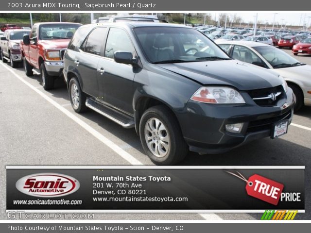 2003 Acura MDX Touring in Sagebrush Pearl