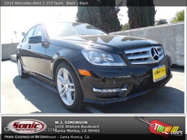 2013 Mercedes-Benz C 250 Sport in Black