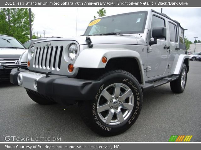 2011 Jeep Wrangler Unlimited Sahara 70th Anniversary 4x4 in Bright Silver Metallic