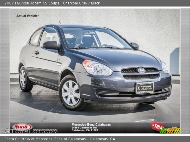 2007 Hyundai Accent GS Coupe in Charcoal Gray