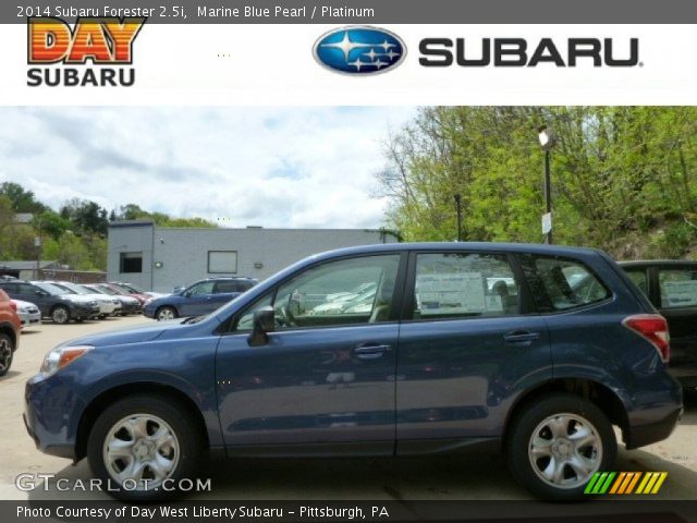 2014 Subaru Forester 2.5i in Marine Blue Pearl