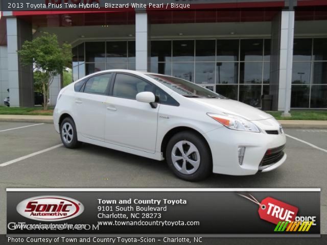 2013 Toyota Prius Two Hybrid in Blizzard White Pearl