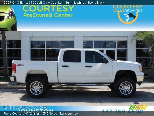 2007 GMC Sierra 1500 SLE Crew Cab 4x4 in Summit White