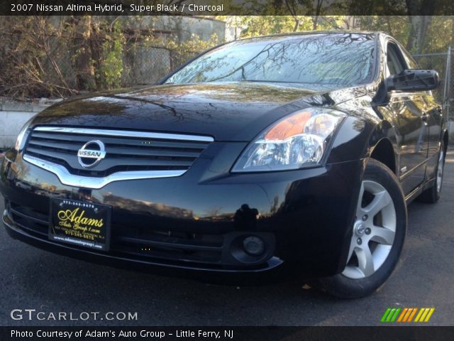 2007 Nissan Altima Hybrid in Super Black