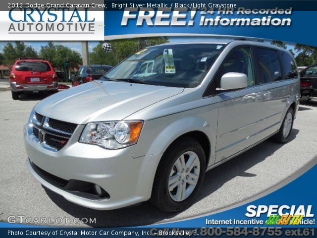 2012 Dodge Grand Caravan Crew in Bright Silver Metallic