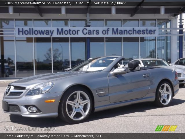 2009 Mercedes-Benz SL 550 Roadster in Palladium Silver Metallic