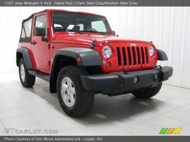2007 Jeep Wrangler X 4x4 in Flame Red