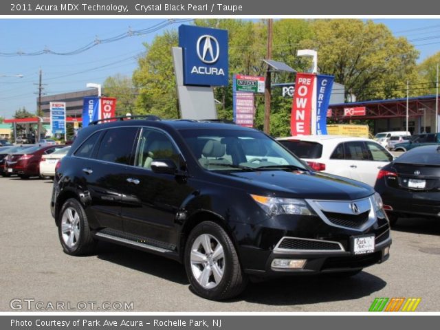 2011 Acura MDX Technology in Crystal Black Pearl