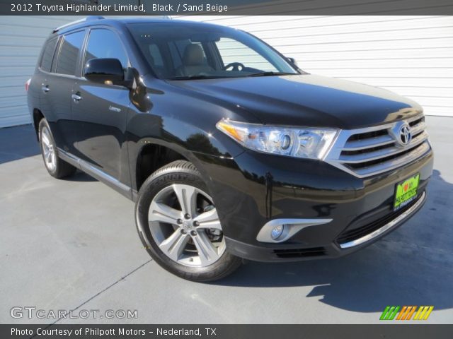 2012 Toyota Highlander Limited in Black