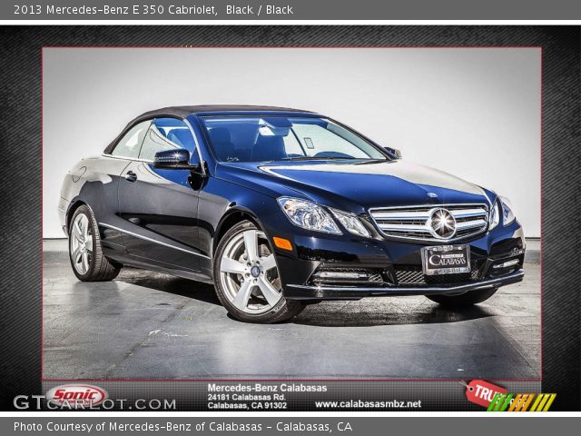 2013 Mercedes-Benz E 350 Cabriolet in Black