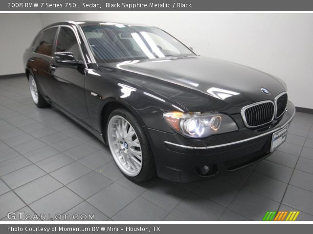 2008 BMW 7 Series 750Li Sedan in Black Sapphire Metallic