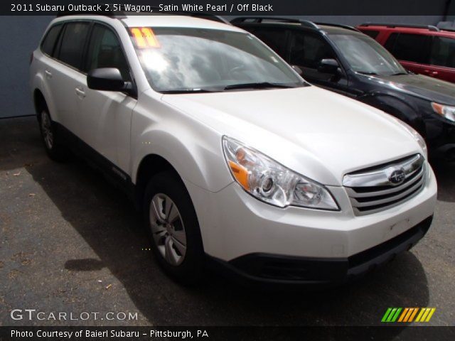 2011 Subaru Outback 2.5i Wagon in Satin White Pearl