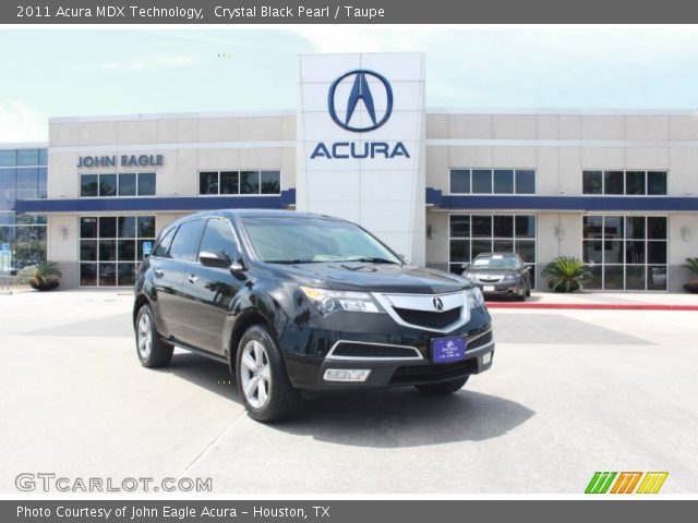 2011 Acura MDX Technology in Crystal Black Pearl