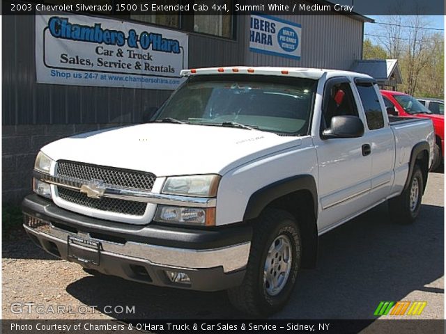 2003 Chevrolet Silverado 1500 LS Extended Cab 4x4 in Summit White