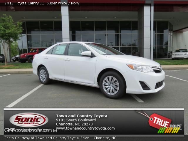 2013 Toyota Camry LE in Super White