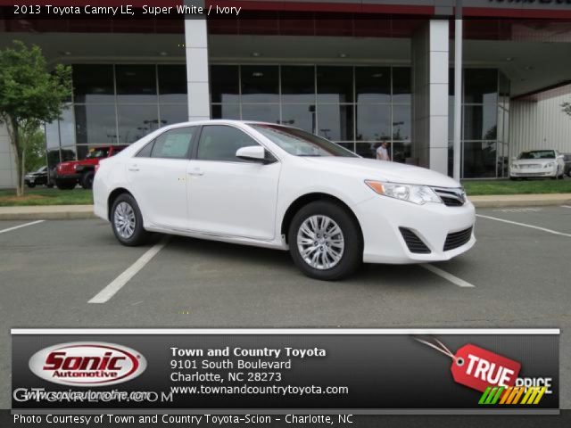 2013 Toyota Camry LE in Super White