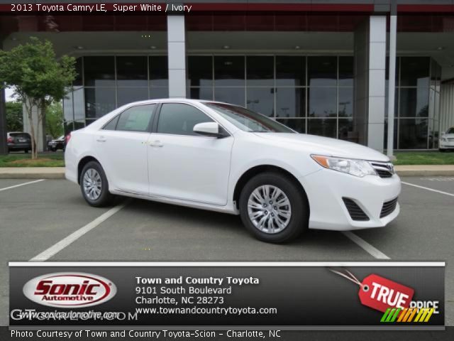 2013 Toyota Camry LE in Super White