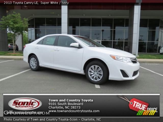2013 Toyota Camry LE in Super White