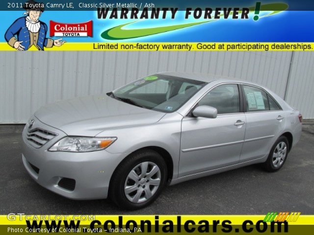 2011 Toyota Camry LE in Classic Silver Metallic
