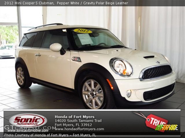 2012 Mini Cooper S Clubman in Pepper White