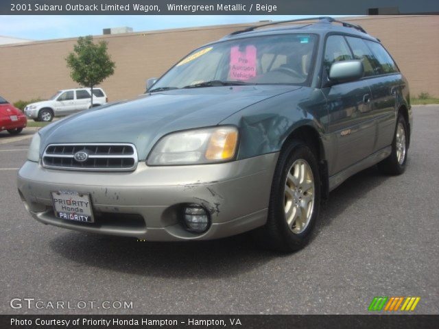 2001 Subaru Outback Limited Wagon in Wintergreen Metallic