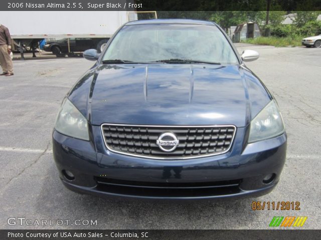 2006 Nissan Altima 2.5 S in Super Black