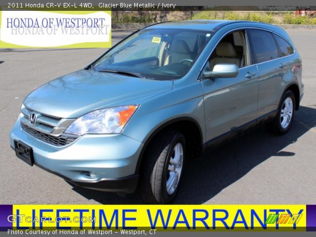 2011 Honda CR-V EX-L 4WD in Glacier Blue Metallic
