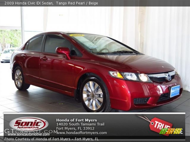 2009 Honda Civic EX Sedan in Tango Red Pearl