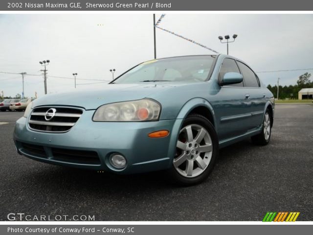 2002 Nissan Maxima GLE in Sherwood Green Pearl