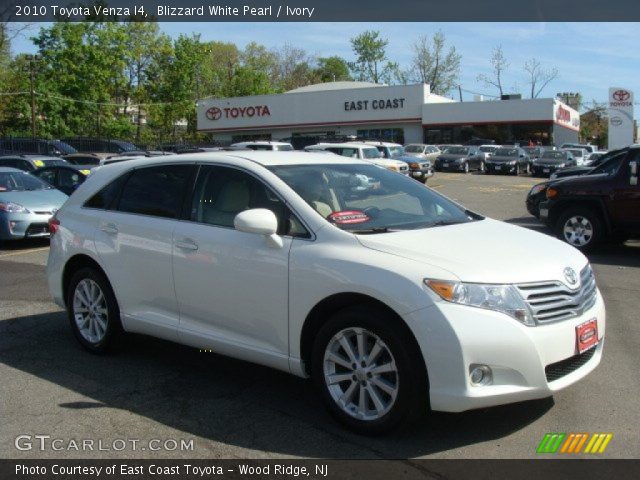 2010 Toyota Venza I4 in Blizzard White Pearl