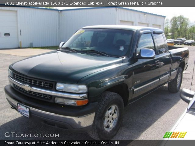 2001 Chevrolet Silverado 1500 Z71 Extended Cab 4x4 in Forest Green Metallic